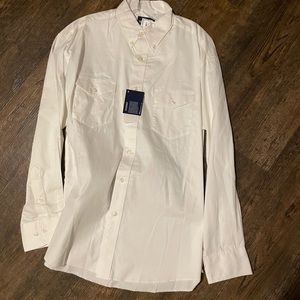 Wrangler white button up men’s large